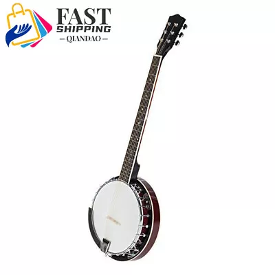 Hot-Selling Exquisite Professional Sapelli Notopleura Wood Alloy 6 String Banjo • $147.61