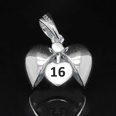 16 Heart Charm Bracelet Bead 925 Sterling Silver 16th Birthday Gifts For Girls • £15.99