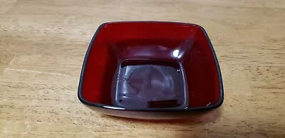 Vintage Royal Ruby Red A/h Square Bowl • $3.99