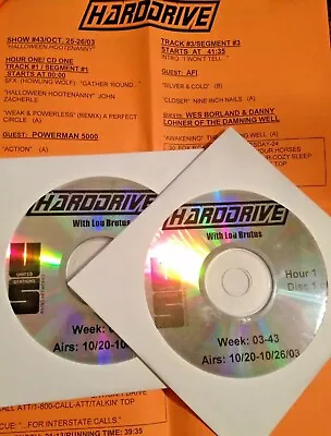 Radio Show: Harddrive Halloween Special 10/25/03 Linkin Park Afi Sevendust • $25.99