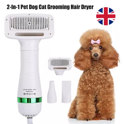 £13.95 • Buy Pet Hair Dryer Comb Dog Cat Grooming Hair Dryer Blow Dryer With Slicker Brush UK