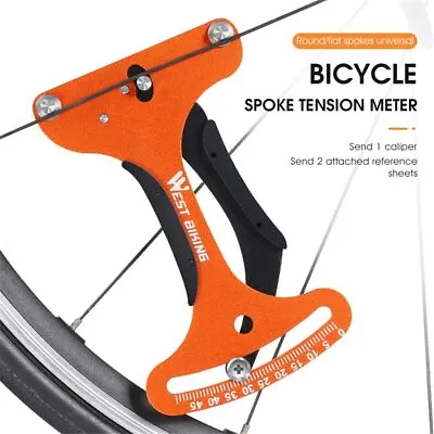 $19.73 • Buy Bike Spoke Tension Meter Spokes Tensiometer Bicycle Wheel Checker Repair Tool