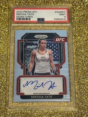 Miesha Tate Psa 9 2022 Panini Prizm Ufc #sg-mst Signatures Hall Of Fame Mma • $129