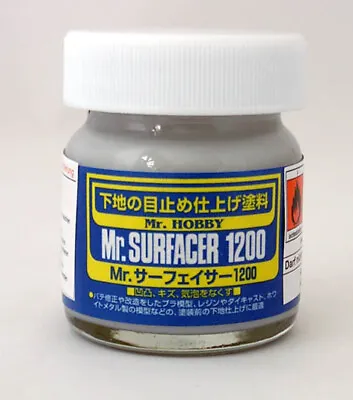 Mr.Surfacer 1200 Bottle 1.4oz Stucco/Liquid Primer For Models Plastic • $16.63