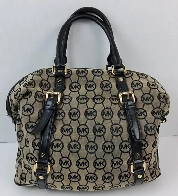 Michael Kors MK Large Signature Satchel Handbag Purse • $49.99