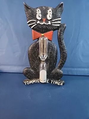 Vintage Metal Black Cat Egg Timer  Tommie The Timer  Usa & W.germany • $29.99