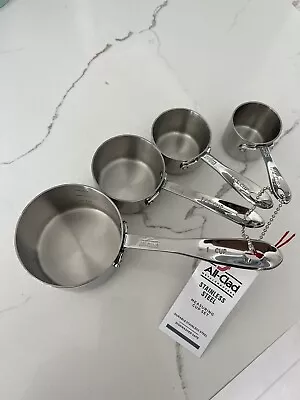 All-Clad Measuring Cups Set Of 4 Stainless Steel Standard Size • $25