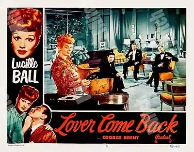 LUCILLE BALL In LOVER COME BACK  1952 R # 5 -  11 X 14 POSTER LOBBY SCENE CARD • $9.85