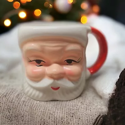 VTG Holt Howard Christmas Open Eyes Santa Mug 1960 3   • $24.99