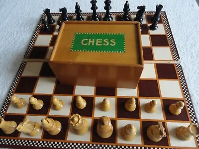 £79 • Buy Vintage Staunton Chess Set Jaques Of London Complete With Box Marked J J And S