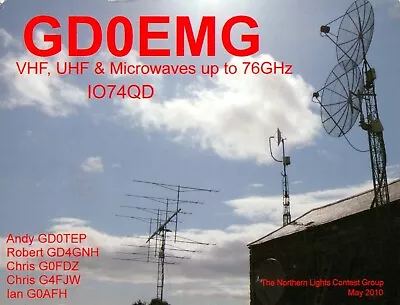 £2.49 • Buy 1 X QSL Card Radio UK GD0EMG Northern Light Contest 2010 ≠ S729