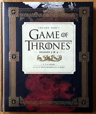 Inside HBO's Game Of Thrones II: Seasons 3 & 4 By C.A. Taylor (Hardcover 2014) • £9.99