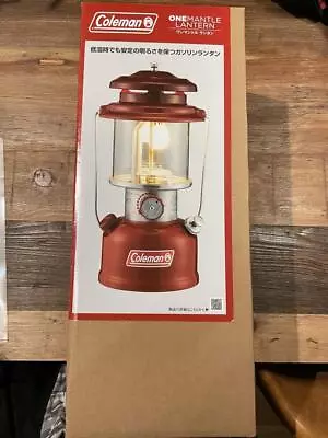 Coleman Lantern One Mantle Lantern Red Gasoline Lantern 130W R214C046J Japan • $219