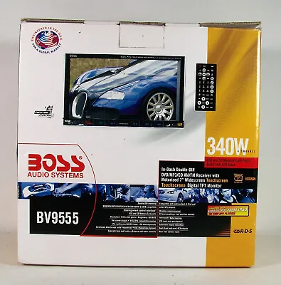 Boss Audio BV9555 7in Double DIN Touch Screen Widescreen Monitor 340W Receiver • $59