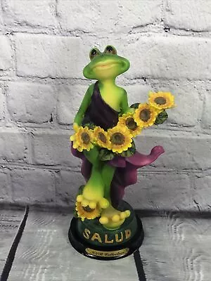 Vtg KVB Collection Whimsical Frog Of Salud Sculpture 9'' Tall • $39.95