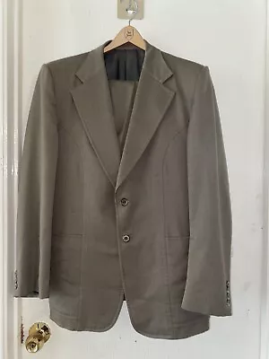 Tom James Tan Men's Suit Set Custom Tailored • $10