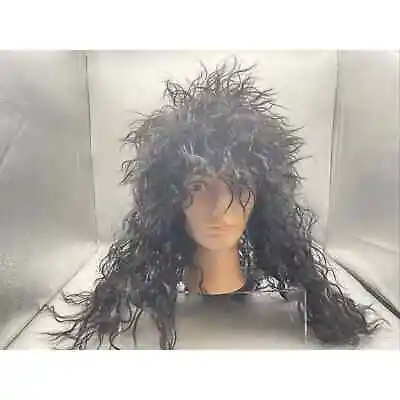 Halloween Men 80's Rocker Heavy Metal Punk Curly Wig Fancy Dress For Men Women • $19.99