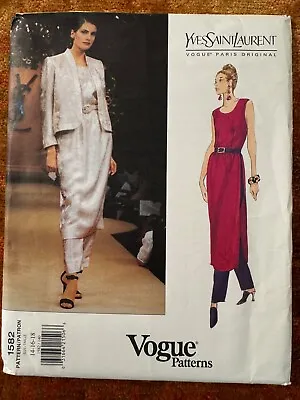 Vogue Pattern Uncut  1582 Yves Saint Laurent Size 14-18 (bm) • $20