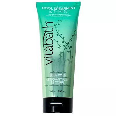 Vitabath Body Wash Cool Spearmint & Thyme W/eucalyptus 10 Oz Factory Sealed #D17 • $12.98