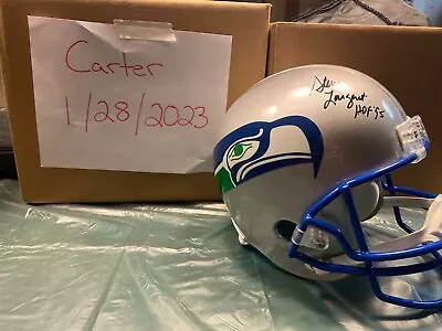 Steve Largent Signed Seahawks Full Size Helmet - COA • $229.99