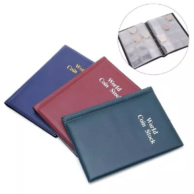 120 Slot Coin Collecting Holder Pocket Storage Album Book For Easy Display • $15.29