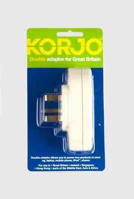 $16.95 • Buy Korjo Travel Adapter AU/NZ To UK  Double Adapter (Brand New)