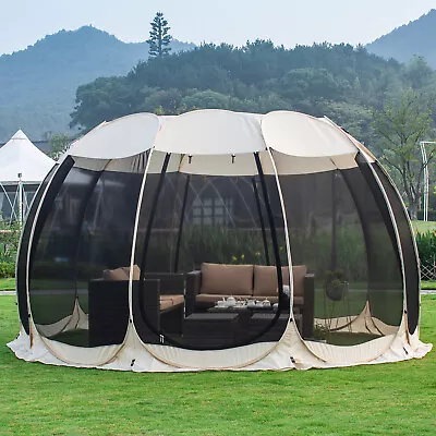 Alvantor Outdoor Screen House Room Instant Pop Up Canopy Gazebo Camping Tent • $119.99