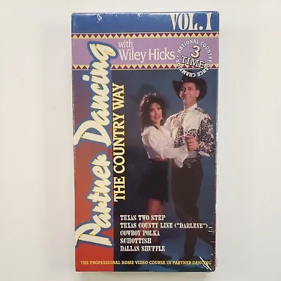 Wiley Hicks Partner Dancing - The Country Way - V. 1 VHS TAPE NEW • $8.99