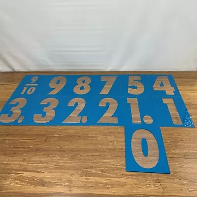 5.5” Number On 7  PLASTIC MARQUEE SIGN LETTERS NUMBER 0-9 Gas Station Decor Blue • $1.58