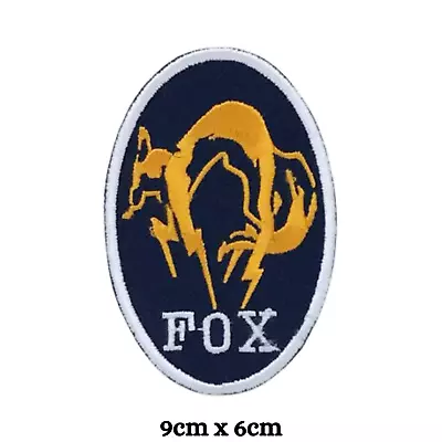 Metal Gear Solid Kojima Foxhound Fox Hound Iron On Sew On Embroidered Patch • £2.51