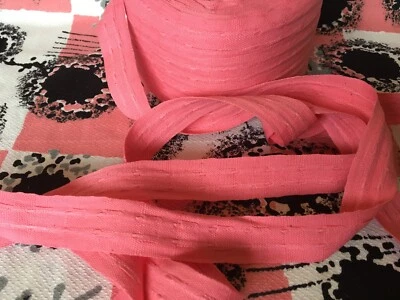 £3.99 • Buy Pretty Vintage Pink Single Curtain Header Tape, Rufflette - 26mm Wide - 3M Long