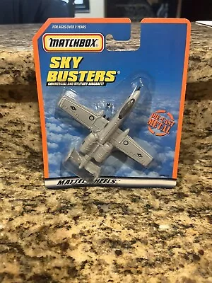 2000 Gray Matchbox Sky Busters A-10 Thunderbolt Warthog Jet NIB • $28.95