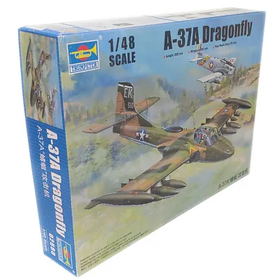 Trumpeter 02888 A-37A Dragonfly Military Aircraft Plastic Model Kit Scale 1/48 • £37.20