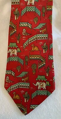 Cool Classic Salvatore Ferragamo Italian 100% Pure Silk Animals Theme Neck Tie • $40