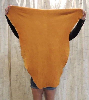 $26.99 • Buy GOLD DEERSKIN Leather Hide For Native Crafts Buckskins Laces Bags Taxidermy Deer