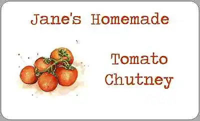 £2.50 • Buy Tomato Chutney Relish Sauce Stickers Homemade Jam Pot Jar Labels Personalised