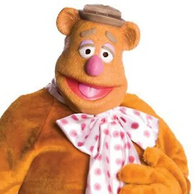 Licensed Muppets Sesame Street DELUXE ADULT LATEX FOZZIE BEAR MASK • $18