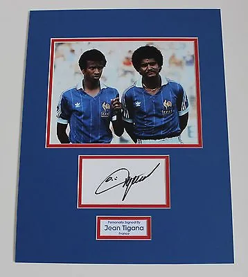 £34.95 • Buy Jean Tigana France Fulham HAND SIGNED Autograph Photo Mount Display COA