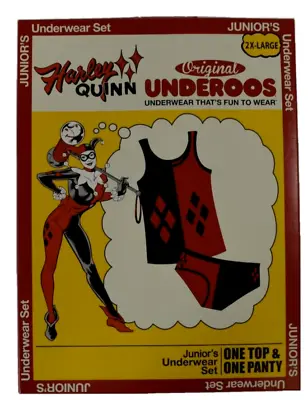 DC Comics Underoos Harley Quinn Juniors Tank Top & Panty Underwear Set NIB 2XL • $9.99