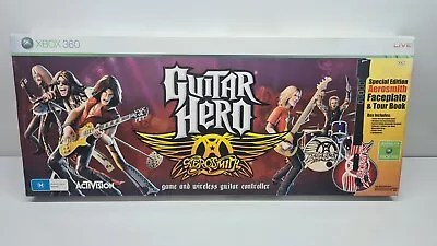 Guitar Hero Aerosmith Xbox 360 Gibson Les Paul Wireless Controller Tested BOXED • $299.95