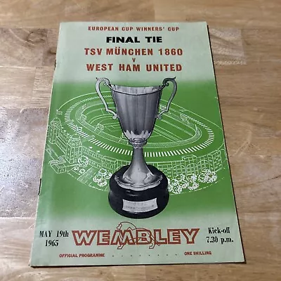 1965 Ecwc Final - A4 Print -  West Ham United V Tvs Munchen 1860 • £4.50