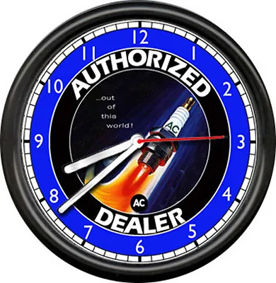 $18.95 • Buy Private Listing For  Vinny AC Delco Spark Plugs Mechanic Garage Sign Wall Clock