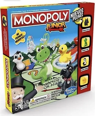 Hasbro Board Game - Monopoly Junior Spanish Version En Español • $34.99