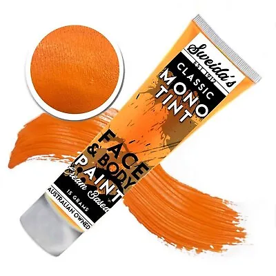 Orange Monotint Cream Based Liquid Face Body Paint Halloween 15ml Tube • $16.95