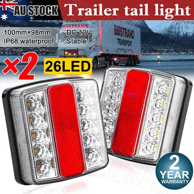 $24.59 • Buy 2X Submersible/Waterproof 26 LED Stop Tail Lights Kit Boat Truck Trailer Lights