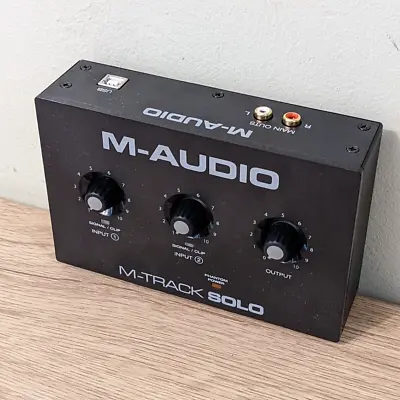 M-Audio M-Track Solo USB Audio Interface For Recording Streaming Podcasting • £37.98