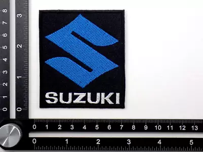 SUZUKI EMBROIDERED PATCH IRON/SEW ON ~3-1/8''x 2-3/4  MOTORCYCLE RACING HAYABUSA • $6.99