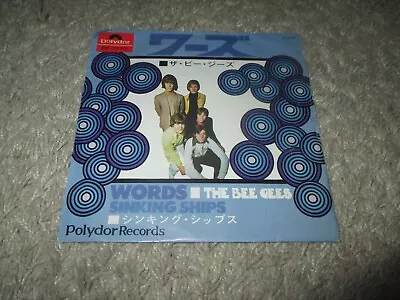 Bee Gees Words / Sinking Ships 7  1968 Polydor Records Dp 1570 Japan Press (3) • $10.99