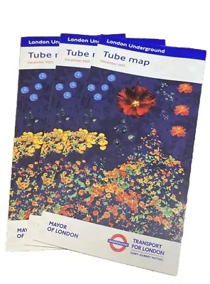 NEW LATEST CURRENT London Underground Pocket Tube Map December 2023 • £3.50