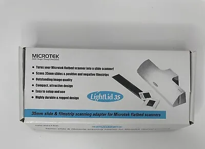 MICROTEK LightLid 35 Slide Filmstrip 35mm Flatbed Scanning Adapter Scanner • $5.99